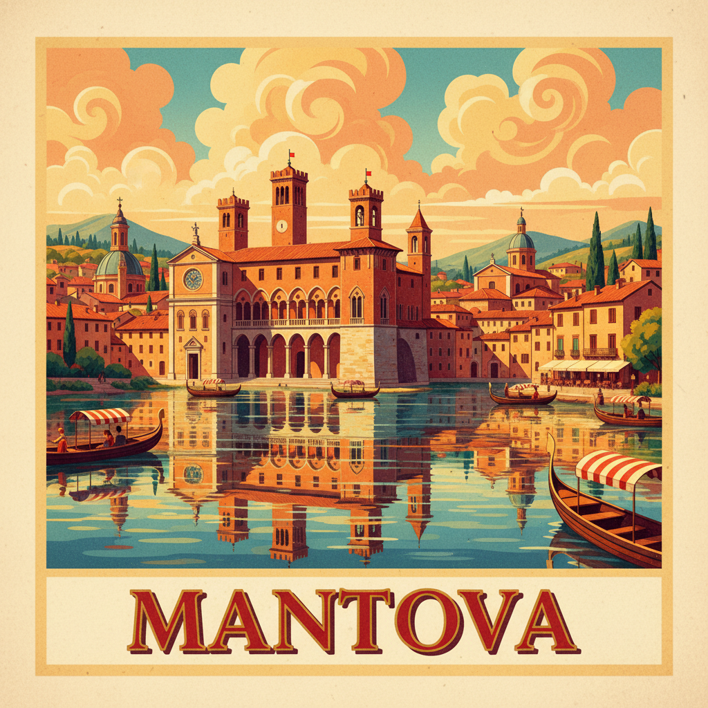Mantova cartolina vintage